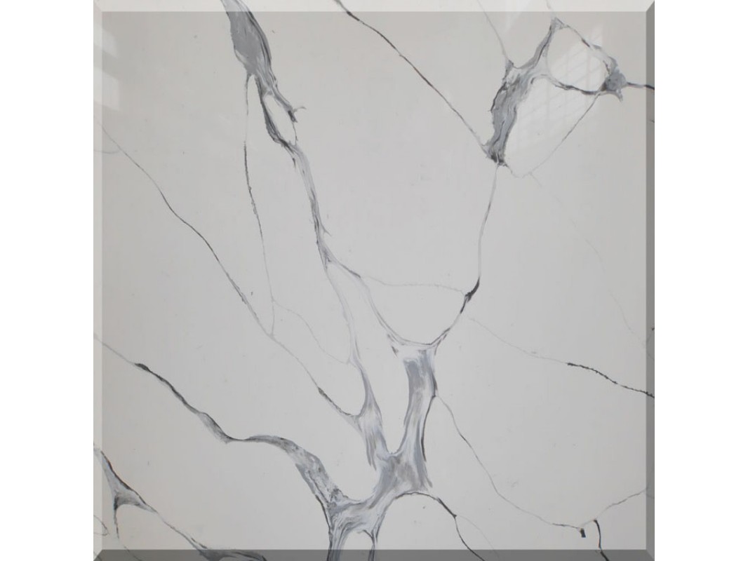 Wholesale Luna Silver White Quartz Slab Kitchen Countertops