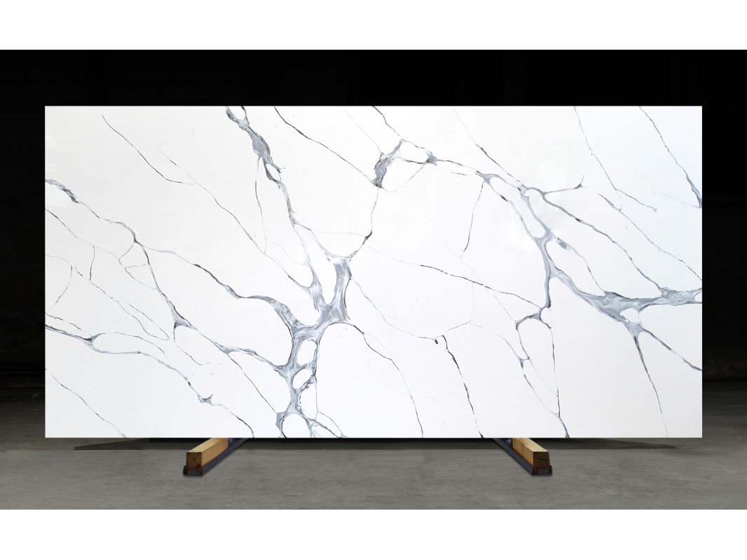 Wholesale Luna Silver White Quartz Slab Kitchen Countertops